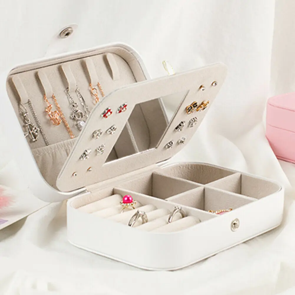 

2019 Ring Necklace Bracelet Jewellery Display Box Storage Vintage Case Organiser