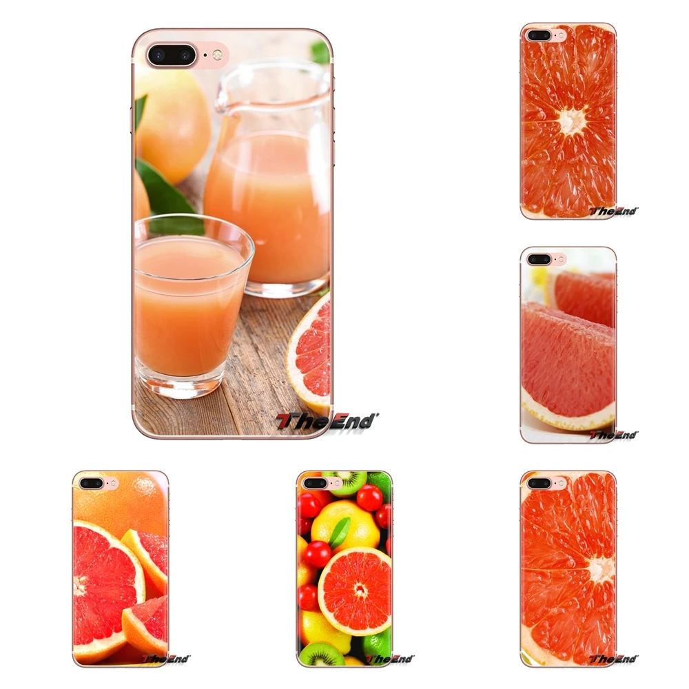 Transparent Soft Shell Covers Food Wallpaper Grapefruit For Xiaomi Redmi 4A S2 Note 3 3S 4 4X 5 Plus 6 7 6A Pro Pocophone F1 |