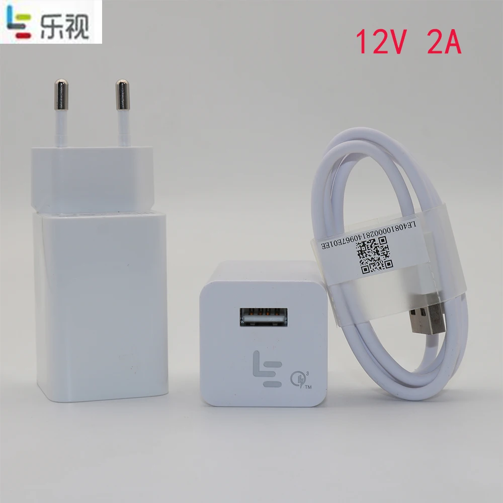 

Original LETV Leeco 12V 2A QC3.0 Quick fast EU Charger Adapter + 1M Type C Cable for LETV LE Pro 3 3S S3 1S 1 pro 2 max 2 PRO