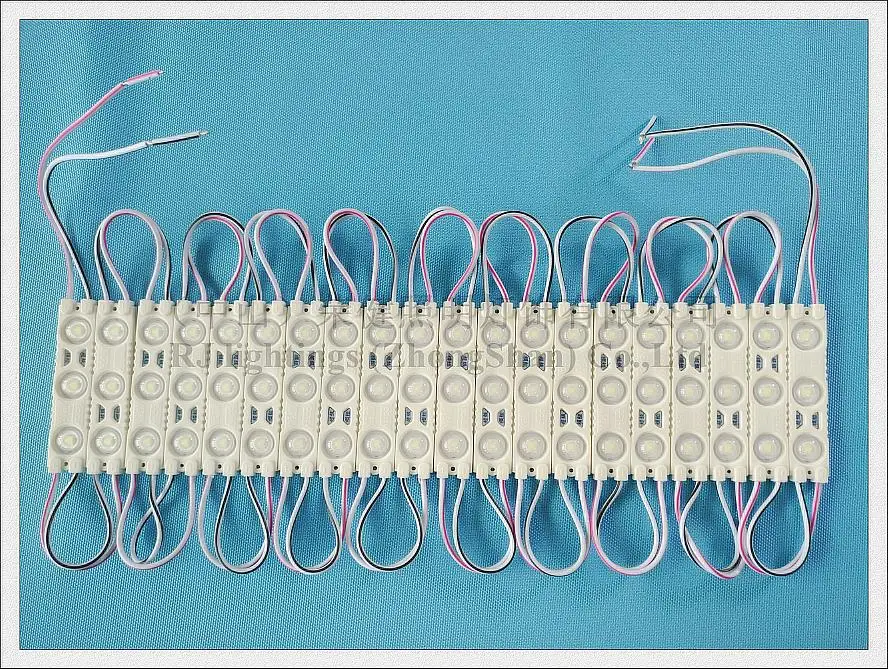 Светодиодный модуль инжекторный DC12V 1,2 W 3 светодиодный 150lm 60 мм * 13 мм, алюминиевая печатная плата супер светодиодный модуль для знака