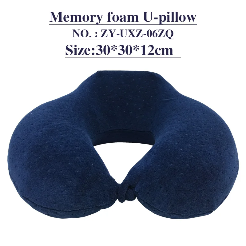 Новая американская Подушка с эффектом памяти u-образная дорожная подушка для шеи Автомобильная голова надувная подушка для отдыха для путешествий офисная Подушка для сна надувная подушка для отдыха подушка для шеи - Цвет: ZY-UXZ-06ZQ