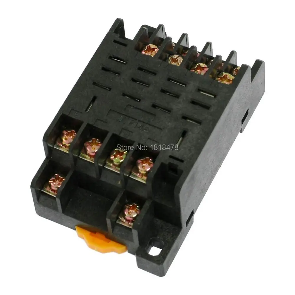 LY4N J HH64P Replacement DIN Rail Mounting 14 Pin Relay Socket Base