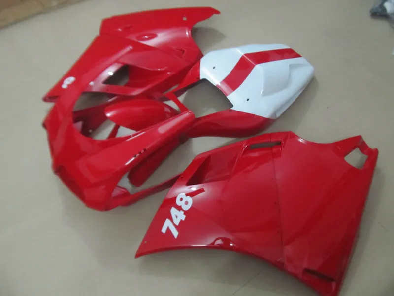 Комплект обтекателей DUCATI Mold для 748 996 998 03 04 05 916 2003 2005 красные белые Обтекатели + 7
