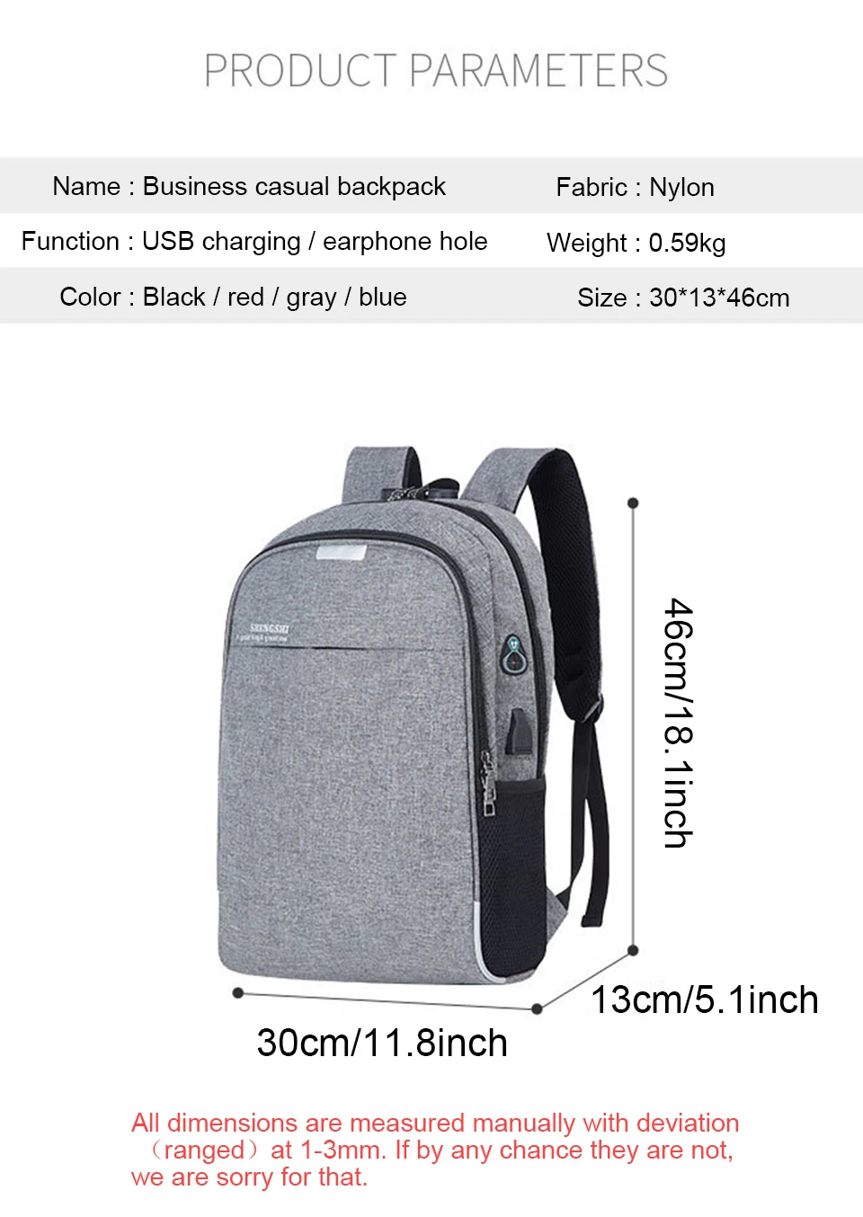 Anti Theft Backpack Men Backpacks Laptop 17 Inch 15.6 Male Female Backpacking USB Charging Student Notebook Bagpack Travel Bags (9)