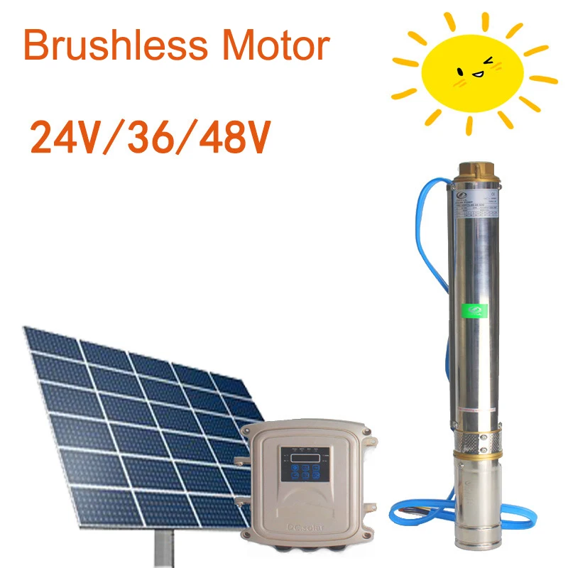Permanent Magnet Synchronous Motor Solar Powered Water Pump Panel Pool Pond  Fountain Solar Pump Submersible For Irrigation - Pumps - AliExpress