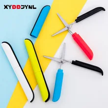 1 шт. Мини карманная сигарная гильотина цвет милые канцелярские принадлежности Бумага для скрапбукинга Детская безопасность портативные режущие инструменты школьные принадлежности