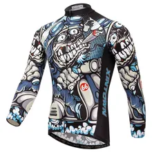 Популярные XINTOWN велосипедная куртка с длинным рукавом Череп команда горных велосипедистов Велосипедная езда на велосипеде верхняя одежда Для мужчин Майо рубашка с длинными рукавами