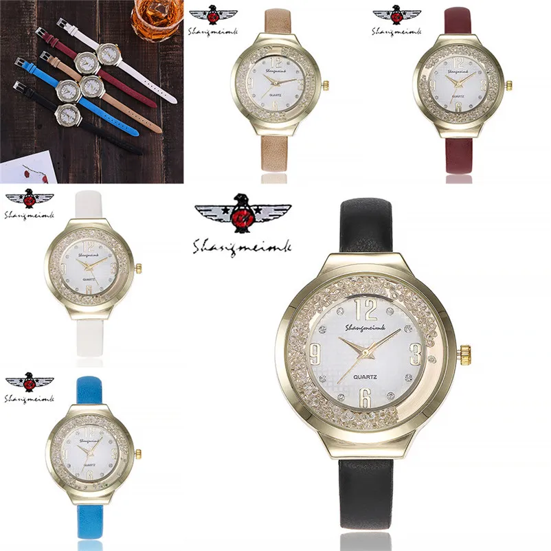 2018 Fashion Luxury women watches bracelet watch ladies leather band Analog Quartz Wrist Watches clock Montre femme J14#N (4)