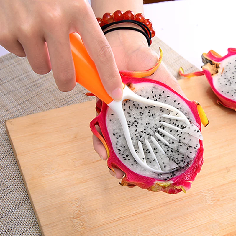 Многофункциональное пластиковое устройство для удаления семян, семян фруктов и копания мякоти для киви cantaloupe pitaya манго, кухонные аксессуары