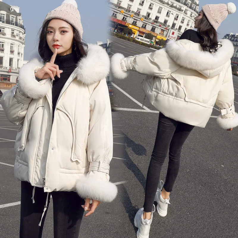 Женская зимняя куртка Abrigos Mujer Invierno 2020 корейское теплое пальто с подкладкой +