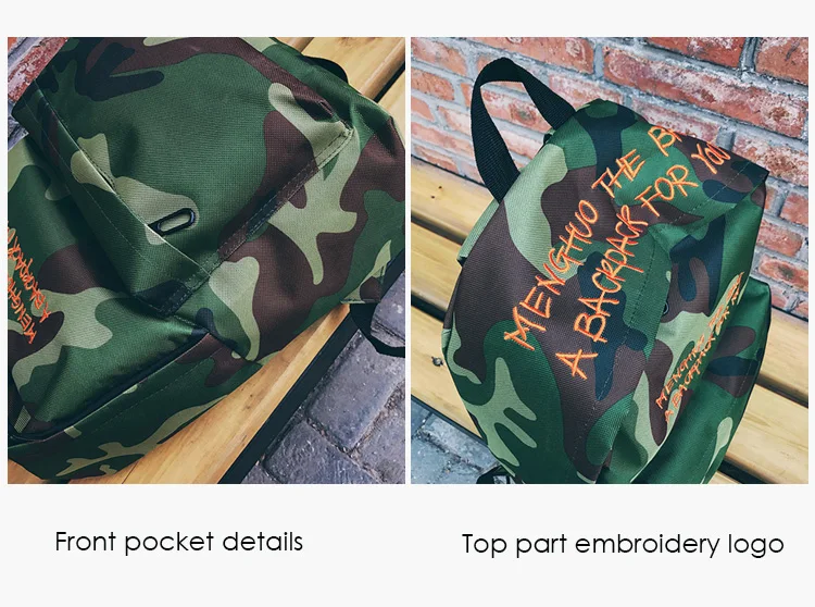 Menghuo New 2017 Camouflage Women Men Canvas Backpack Female Teenage Girl School Bag Boy Cool Laptop Male Travel Bagpack Mochila (30)