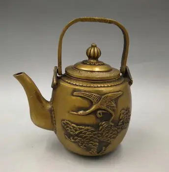 

Collection archaize brass pine tree the crane teapot craft statue