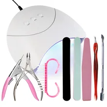 Профессиональный маникюрный набор YIFEI с 6 Вт/36 Вт светодиодный Сушилка для ногтей Профессиональный гель-набор для ногтей Полупостоянный стартовый набор для ногтей с УФ-лампой