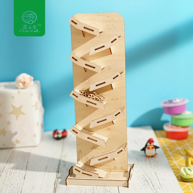 Robud DIY Assembly Wooden Puzzle 3D 59 Pieces Laser Cut Educational Toys for Children Adult New Year Christmas Gift LP402 | Игрушки и