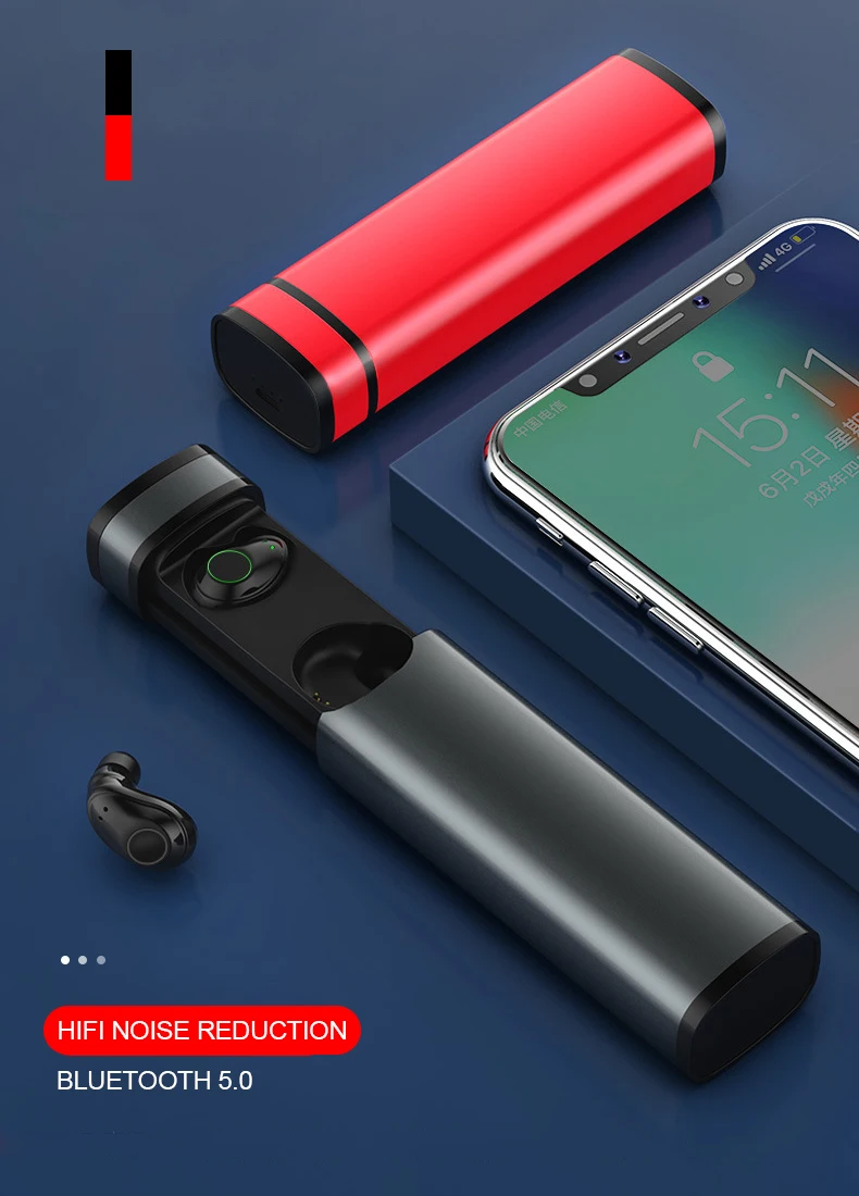 

X23 TWS Wireless Earphone Bluetooth 5.0 Waterproof Earbuds Headset with Sport Running Earphones for Smart Phone