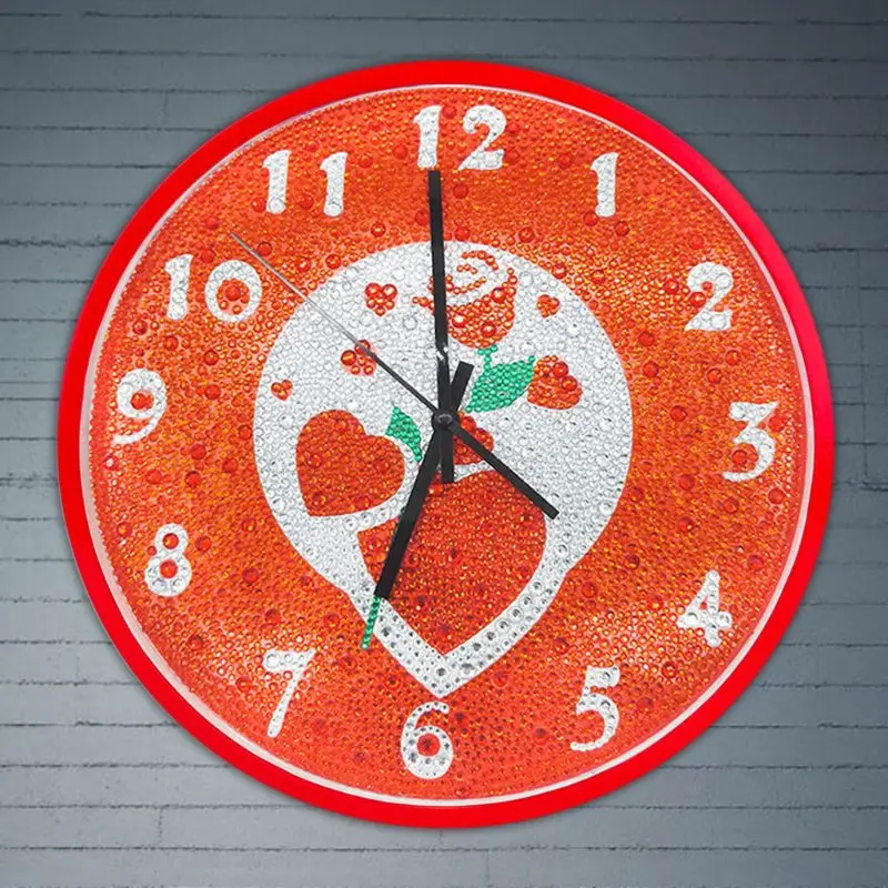 Best Love Clock Diamond Painting Kits , Wall Decor with Colorful Diamonds ,Kids Arts and Crafts Kit Includes Clock Mechanism ,Gi