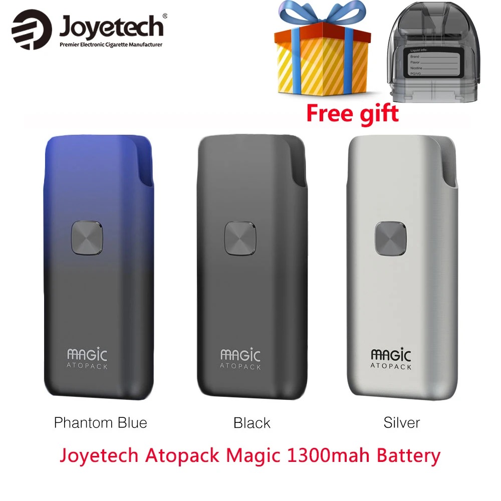 Original Joyetech Atopack Magic 1300mah Built-in Battery Pod for NCFilm heater Cartridge Electronic Cigarette Vape Vaporizer mod