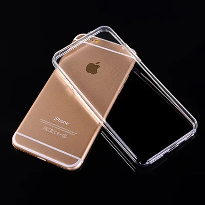 2 шт. высококачественный чехол для Apple IPhone 8 7 6 6S Plus 4 5 5C Прозрачный HD Мягкий из ТПУ SE