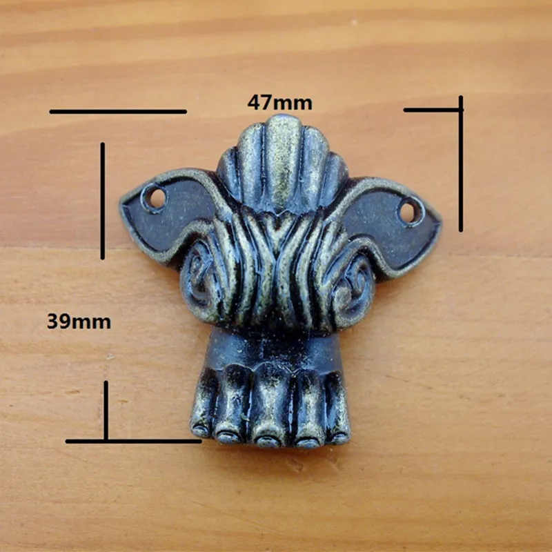 

Antique Zinc Alloy Wooden Box Corner Feet Desk Edge Jewelry Wine Box Furniture Leg Corner Protect Angle,50*41mm,4pcs