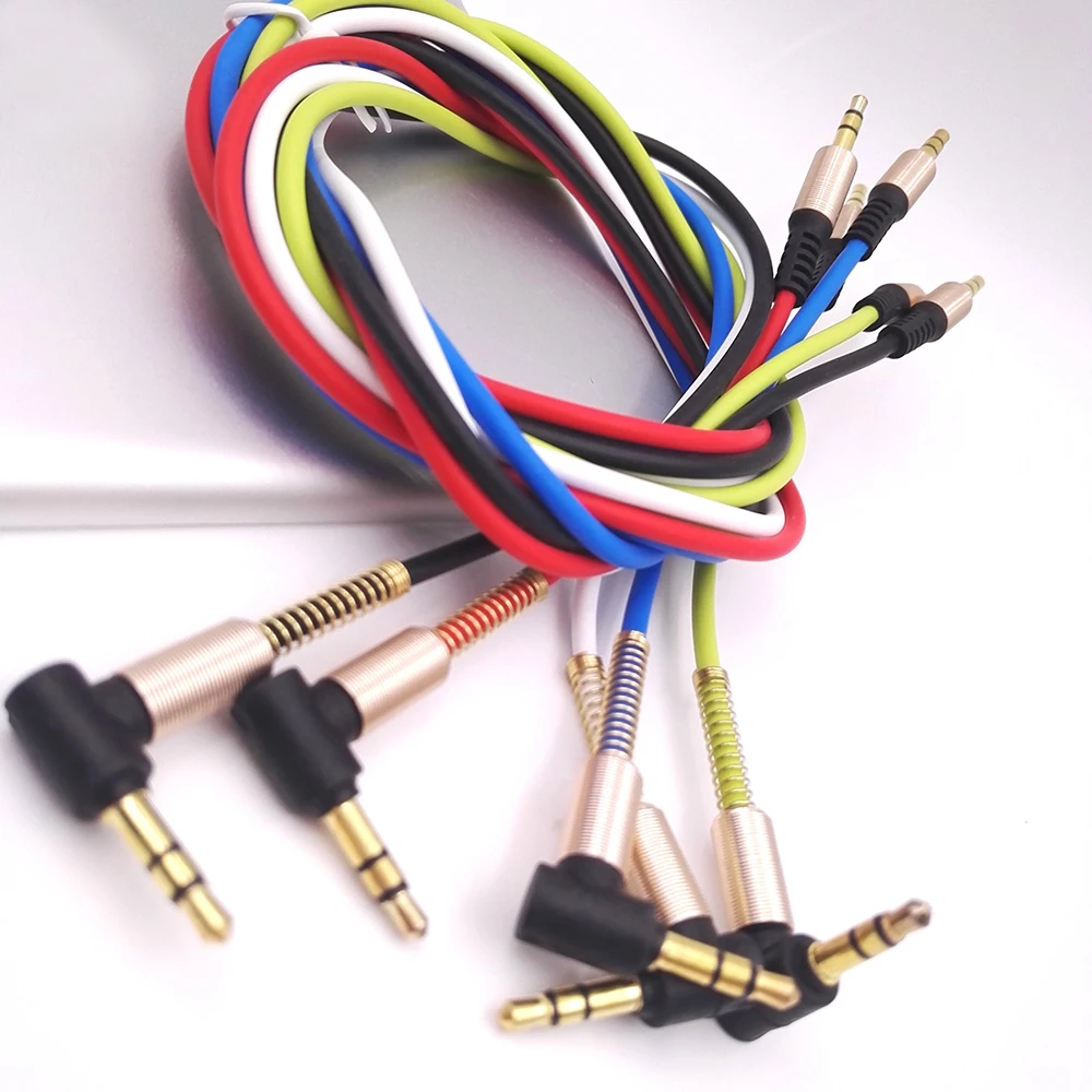 New 10Pics 3.5mm Male to Male Car Auxiliary Aux Cord Right
