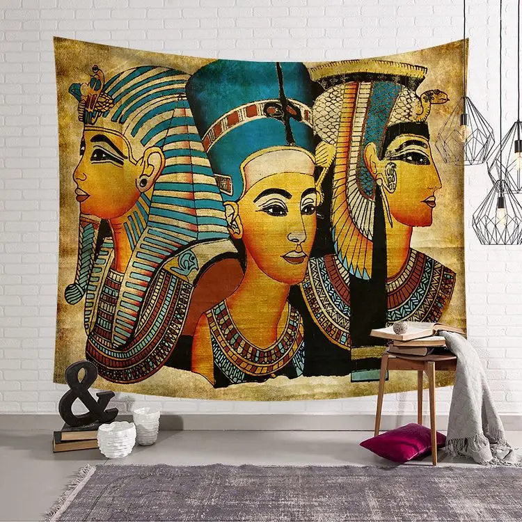Абстрактное искусство, гобелен, настенный, в египетском стиле, гобелен, мандала, мировая архитектура, настенное, подвесное полотенце, коврик для йоги, декор из скатерти
