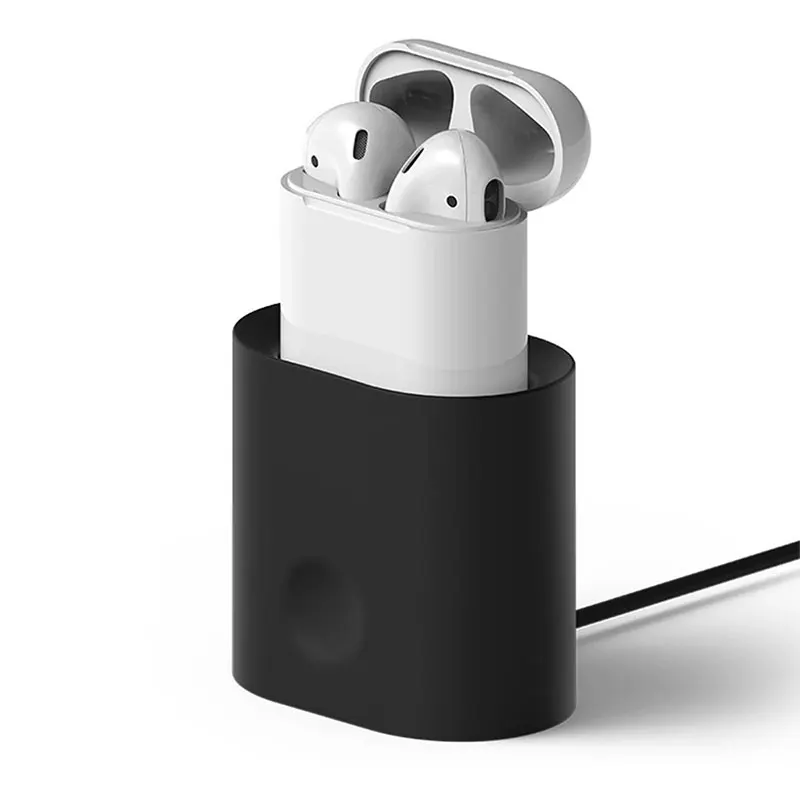 

Silicone Protective Case for Airpods Charging Case Desktop Stand Holder for Charging Dock Accessories
