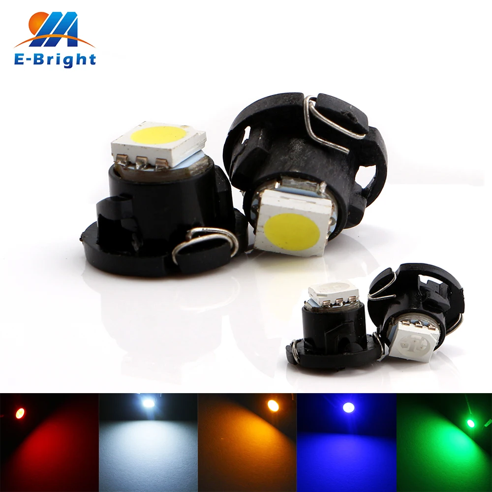

Free Shipping 50pieces/lot T4.7 5050 1SMD DC 12V Led Dashboard Instrument Cluster Light Auto Bulb Car Gauge Speedo Dash Bulbs