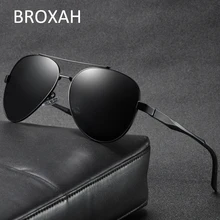 Retro Metal Polarized Sunglasses Men High Quality Pilot Sunglasses Night Vision Driving Glasses Male Shades Gafas De Sol Hombre