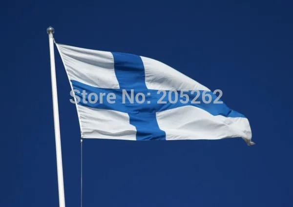 Флаг Финляндии Suomen tasavalta Republiken 3x5 футов супер полиэтиленовый баннер Suomi
