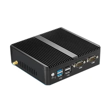 GZGMET Celeron J1900 Quad Core Fanless VGA HDMI VGA 2 LAN Port 2 COM WIfi mini desktop PC