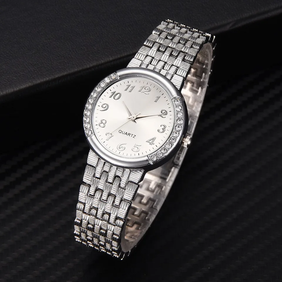 Relogio Feminino Роскошный топ бренд женские стальные часы кварцевые часы бриллианты золотые часы для женщин браслет наручные часы