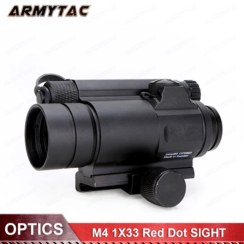Тактический M4 1X33 красный точечный прицел с красным и зеленым освещением для