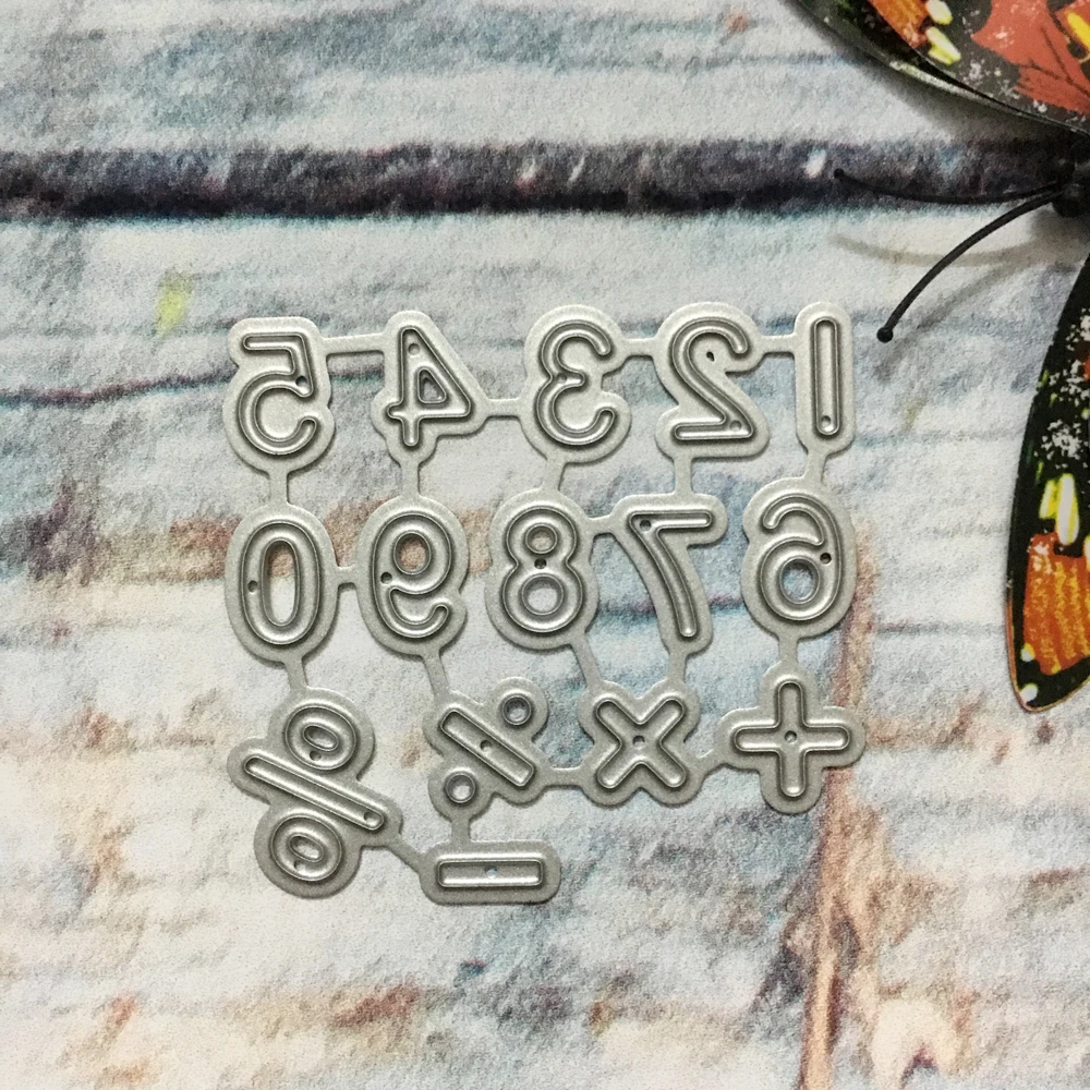 Новые 0-9 номера, математика, символы, металлические режущие штампы ...