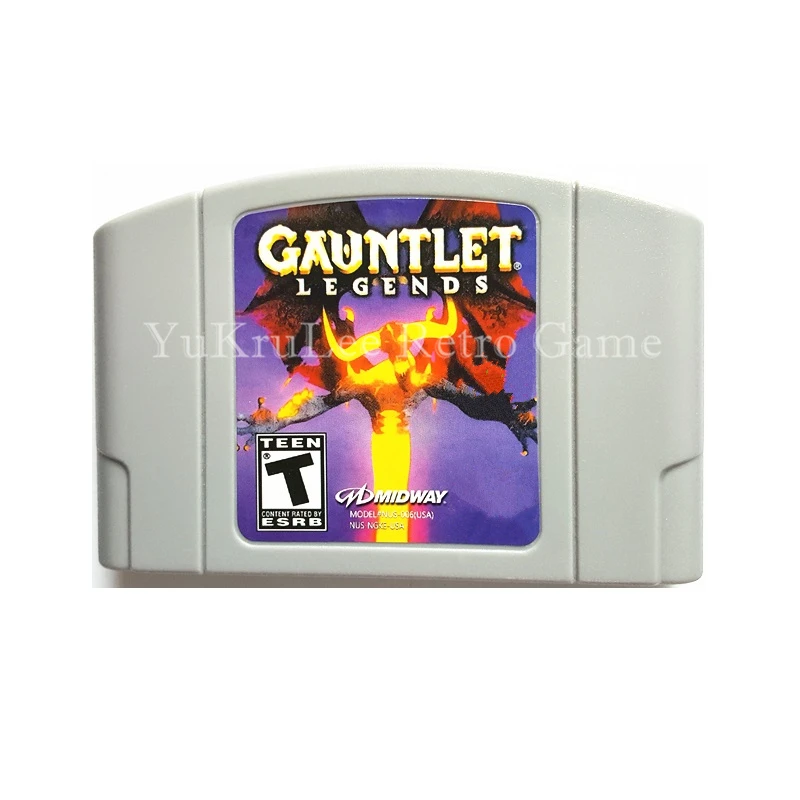 

Gauntlet Legends Video Game Cartridge Card for 64 Bit Family Game Console US NTSC Version English Languae N56