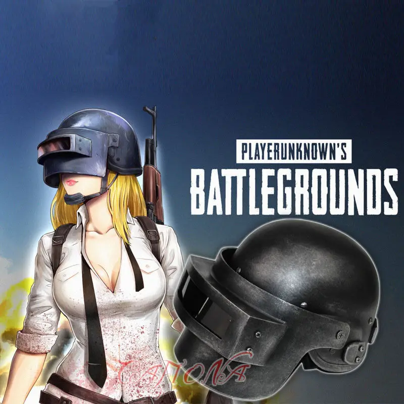  Cafiona Hot Game PUBG Helmet Playerunknown's Battlegrounds Cosplay Accessory Halloween Props