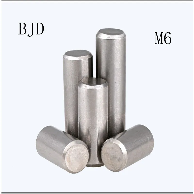 50pcs M6 Dowel Pin GB119 304 stainless steel Cylindrical Pin Fixed