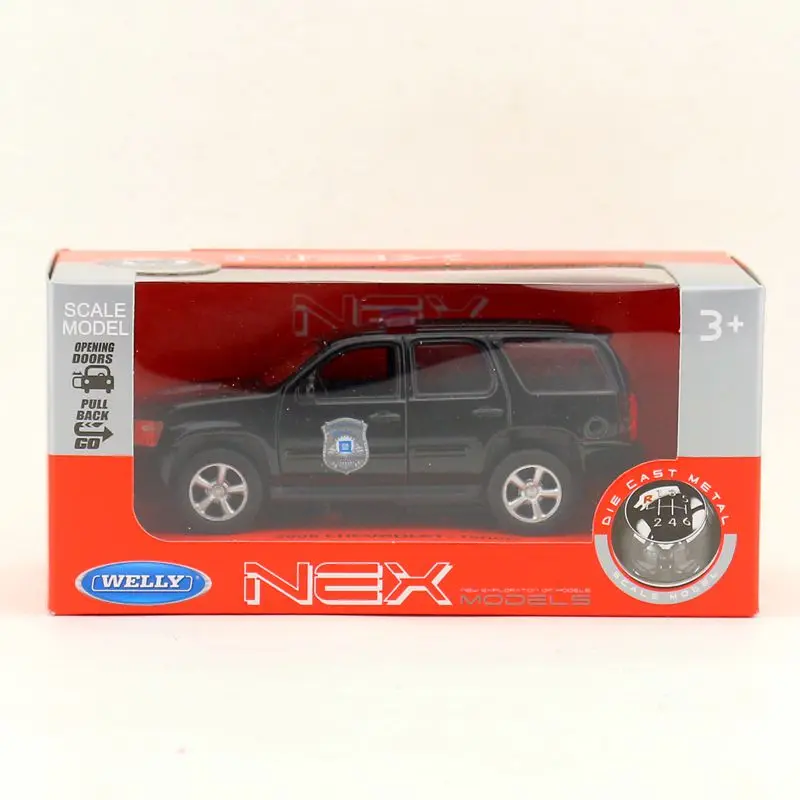 Модель автомобиля WELLY 1/36 масштаб модель игрушки полиция версия 2008 Chevrolet Tahoe SUV