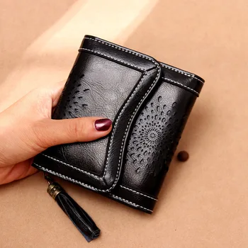 

sac femme women wallet leather genuine purse women money bag ladies wallet cartera mujer portfel 2019