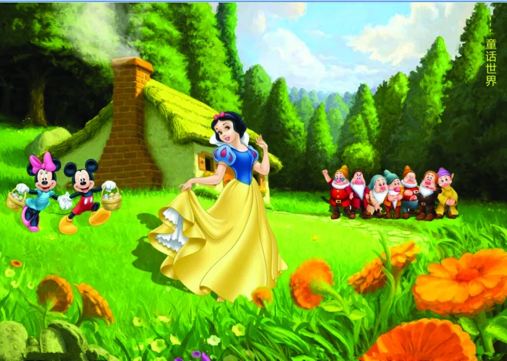 

SHENGYONGBAO Vinyl Backdrops for Photography Cartoon Snowwhite theme Photo Studio Background 81126-06