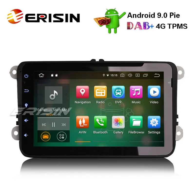 Erisin ES7925V 8 &quotAndroid 9 0 автомобильное Стерео GPS CD OPS SD для Golf Tiguan Eos сиденье Polo