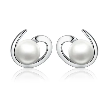 

Sinya 925 sterling silver stud earring for women with natural freshwater pearls christmas gift fine jewelry 2019 new arrival Hot