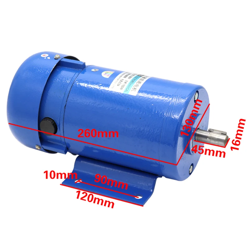 220V DC permanent magnet motor 750W high power 1800 rpm high speed motor can speed can be positive and negative