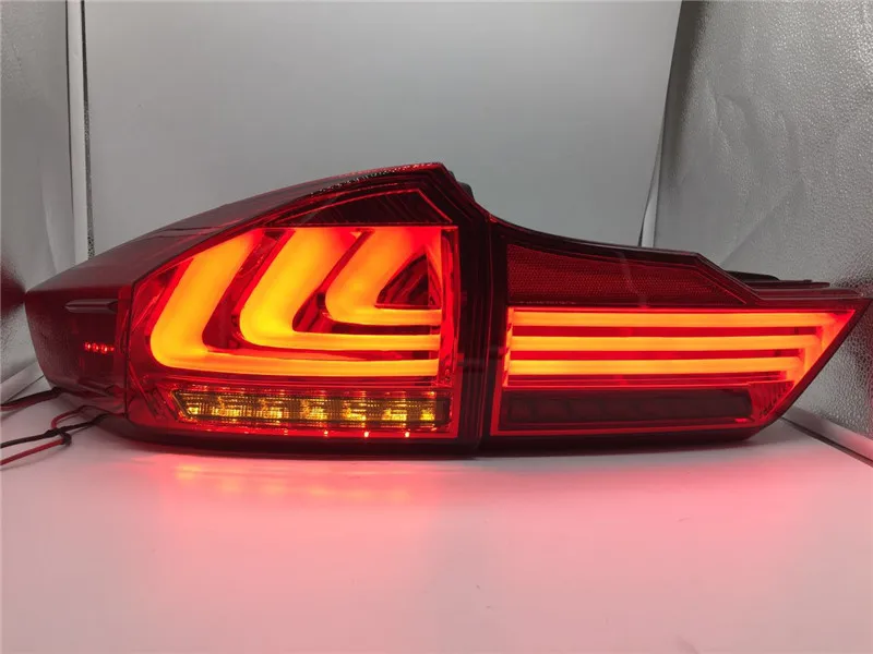 

Free shipping vland factory For Hondas city 2014 2015 2016 LED back Tail lamp Rear Light led bar and moving turn signal light