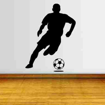 

Football Player Sticker Sports Soccer Decal Posters Vinyl Wall Decals Pegatina Quadro Parede Decor Mural Football Sticker