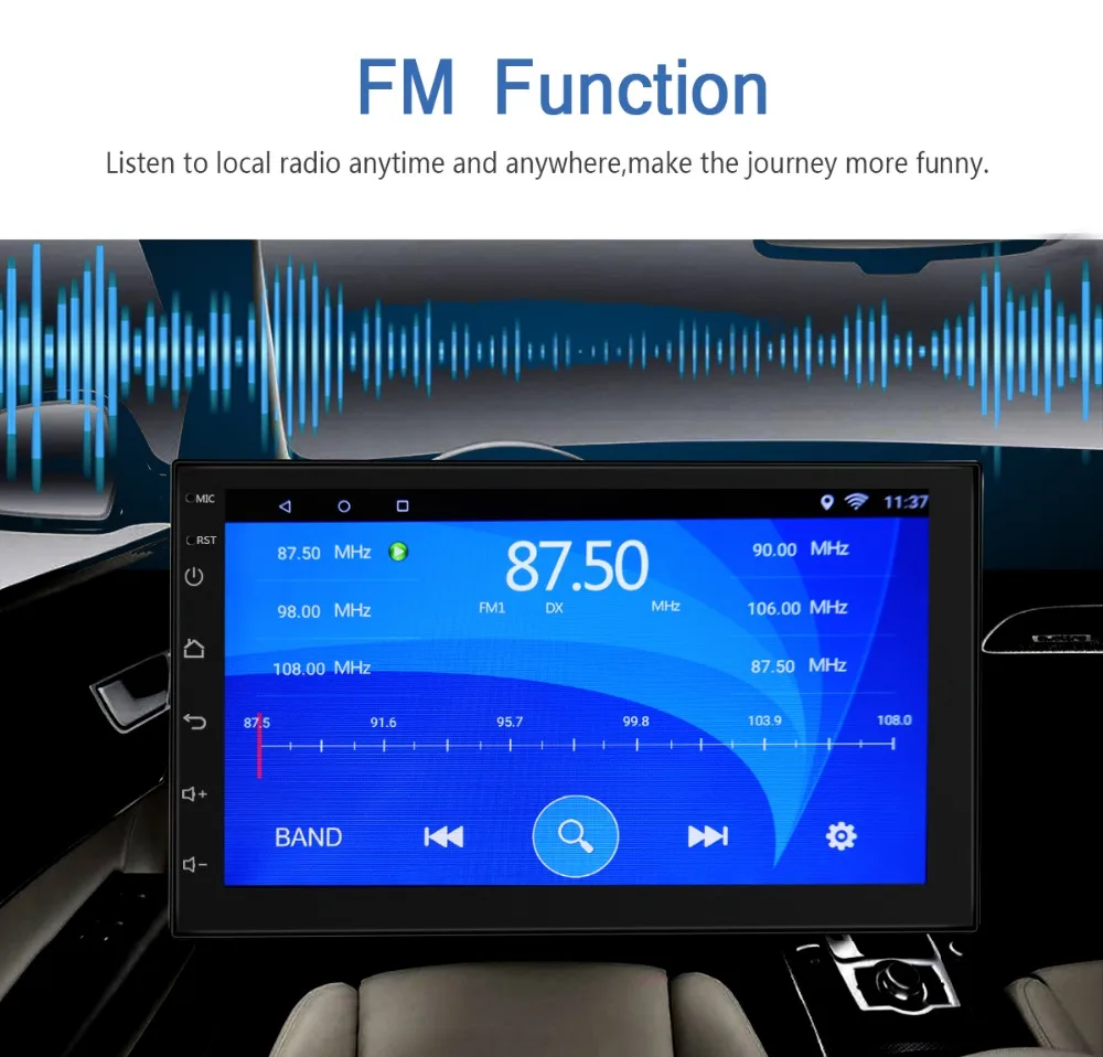 Cheap Navigation 2 din car radio gps android double din radio car navi stereo better than dvd/cassette 2din autoradio with rear camera 6