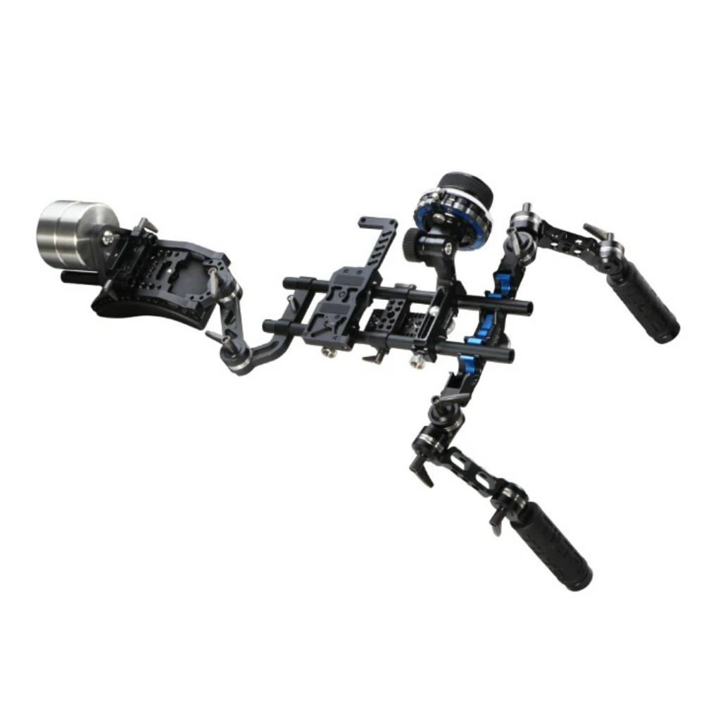 TILTA 15 мм HDSLR непрерывная фокусировка Rig система офсетная Наплечная установка w/2 кг счетчик веса Передняя рукоятка для Canon DSLR HDV