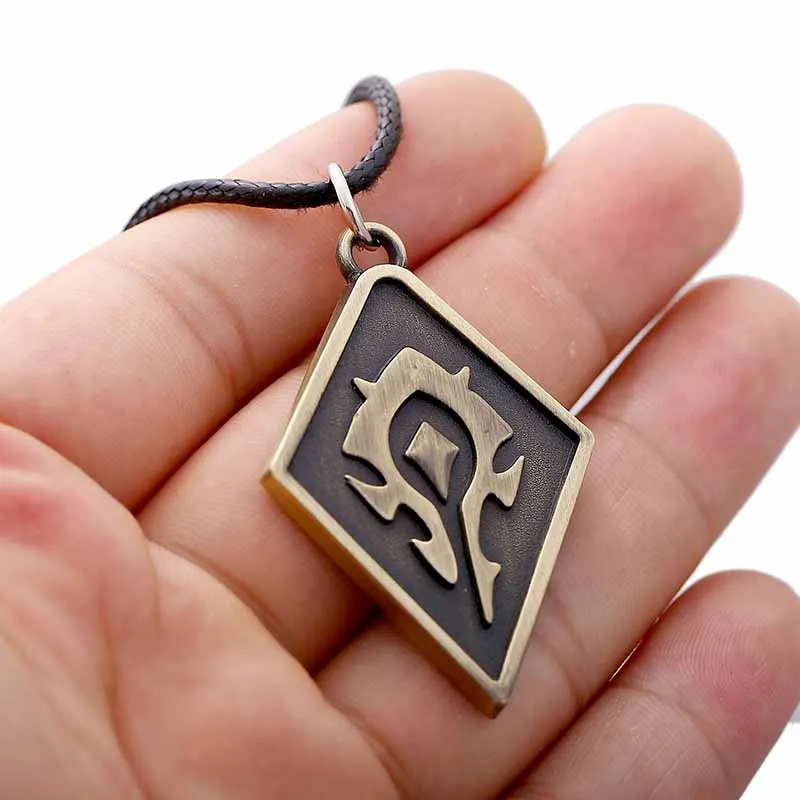 SUROU игра Мир Подвеска Warcraft ювелирные изделия мужчины ожерелье племя Alliance ожерелье с подвеской со знаком красивый