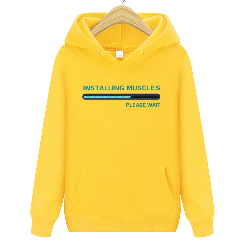 

New Men Long Sleeve Hoodies installing muscles Letter Printed Casual Hoodies Mens Fleece Fashion Hip Hop Hoody Mens Sweatshirt