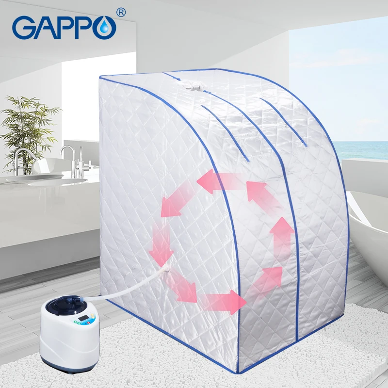 GAPPO Steam Sauna portable steam bath home sauna Household sauna box SPA with steam generator capacity 2L Weight loss
