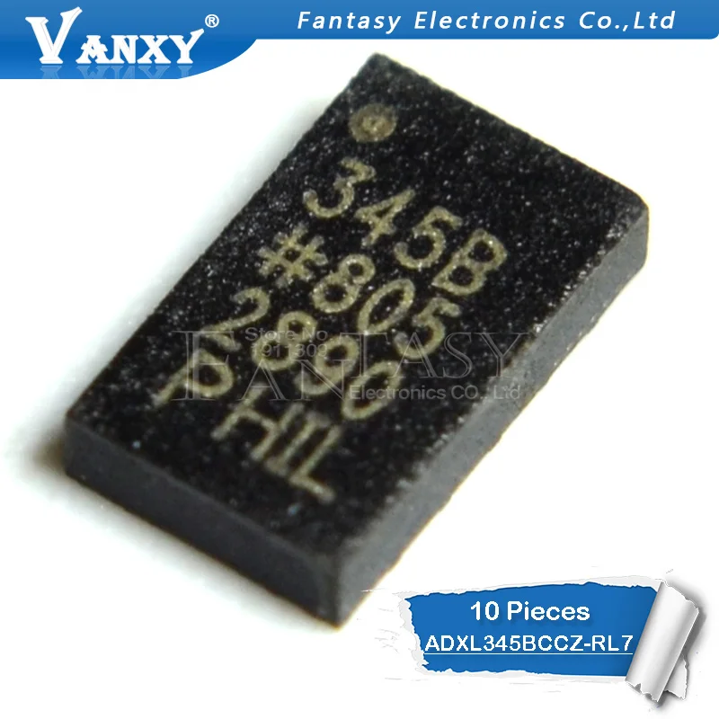 

10pcs ADXL345BCCZ-RL7 ADXL345BCCZ ADXL345 345B LGA-14 Three-Axis, Digital Accelerometer